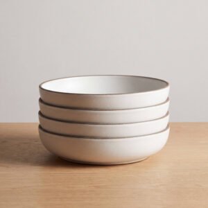 Stoneware Pasta Bowls, Set of 4